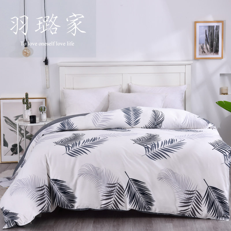 100% cotton Single piece Cotton Duvet cover Single set Single 1 8m Double 200X230cm duvet cover 2 2x2 4 Bedding