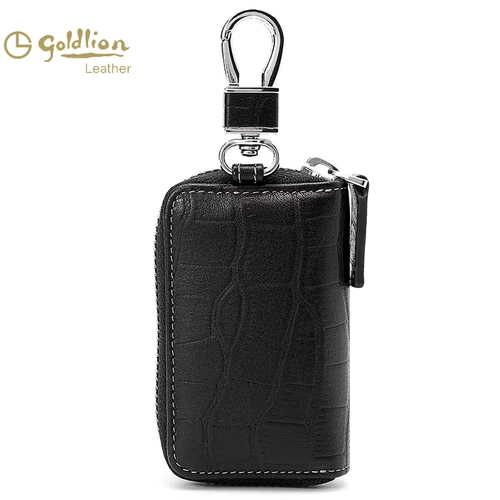 Универсальная вместительная и большая ключница, кожаный чехол для проездного, картхолдер, из натуральной кожи, воловья кожа