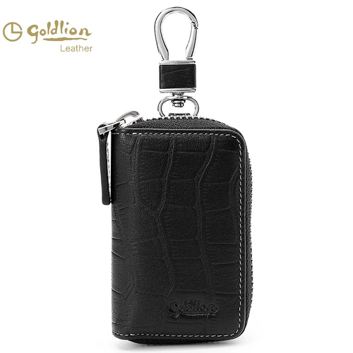 Универсальная вместительная и большая ключница, кожаный чехол для проездного, картхолдер, из натуральной кожи, воловья кожа