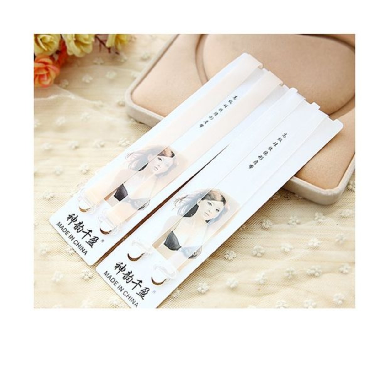 Dây đeo vai trong suốt nữ liền mạch vô hình đồ lót mỏng dây đeo vai quây quây lộ áo ngực đồ lót chống trượt rộng dây đeo vai day áo lot soi bun