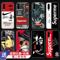 Huawei P30 mobile phone shell frosted soft shell p30pro mens wave upscale personality creative limited edition ins wind leather kachu china wind reliefs with hanging rope fumbling with the same style of cartoon sending steel-forming film