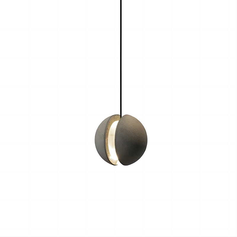 Local Creation Moon Pendant Lamp Modern Minimalist Light Luxury Cement Nordic Internet Celebrity Living Room Dining Room Kitchen Bedside Pendant Lamp