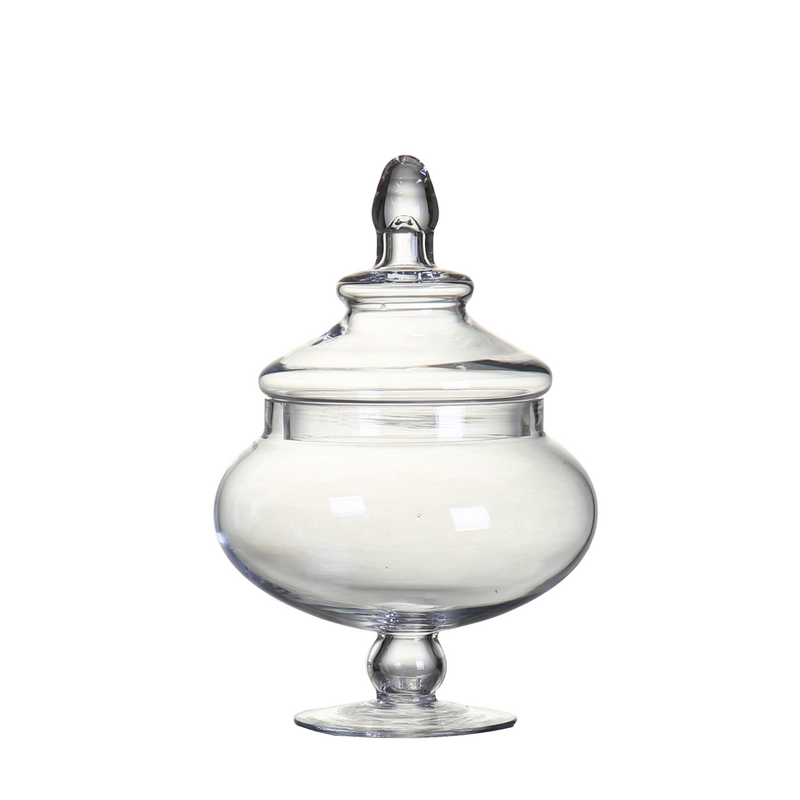 Home decoration Classic candy jar with lid Glass bottle Transparent storage jar Sugar jar Wedding sugar jar