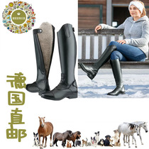 German direct mail children and adults winter warm obstacle dance boots spur rack protection high dance bow 32-43