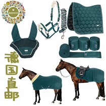 German Direct Mail Horseback Riding Season Classic Tropical Green Colorful Stars Saddle Pads Earmuffs Horse Clothing Blanket Leggings Bridle