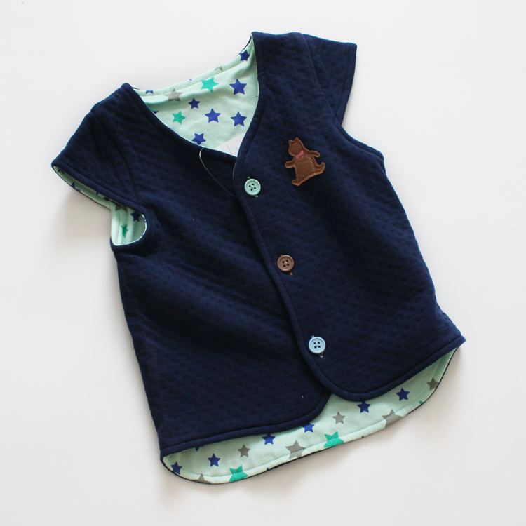 Hàng ngàn bé trai và bé gái vui vẻ Quần áo trẻ em cotton thoải mái vest hai lớp áo gile lót lông cho bé