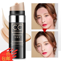 Mạng lưới lắc nhẹ cc dính hydrating che khuyết điểm giữ ẩm kéo dài làm sáng màu da không thấm nước đích thực đệm nước cc the saem kem che khuyết điểm