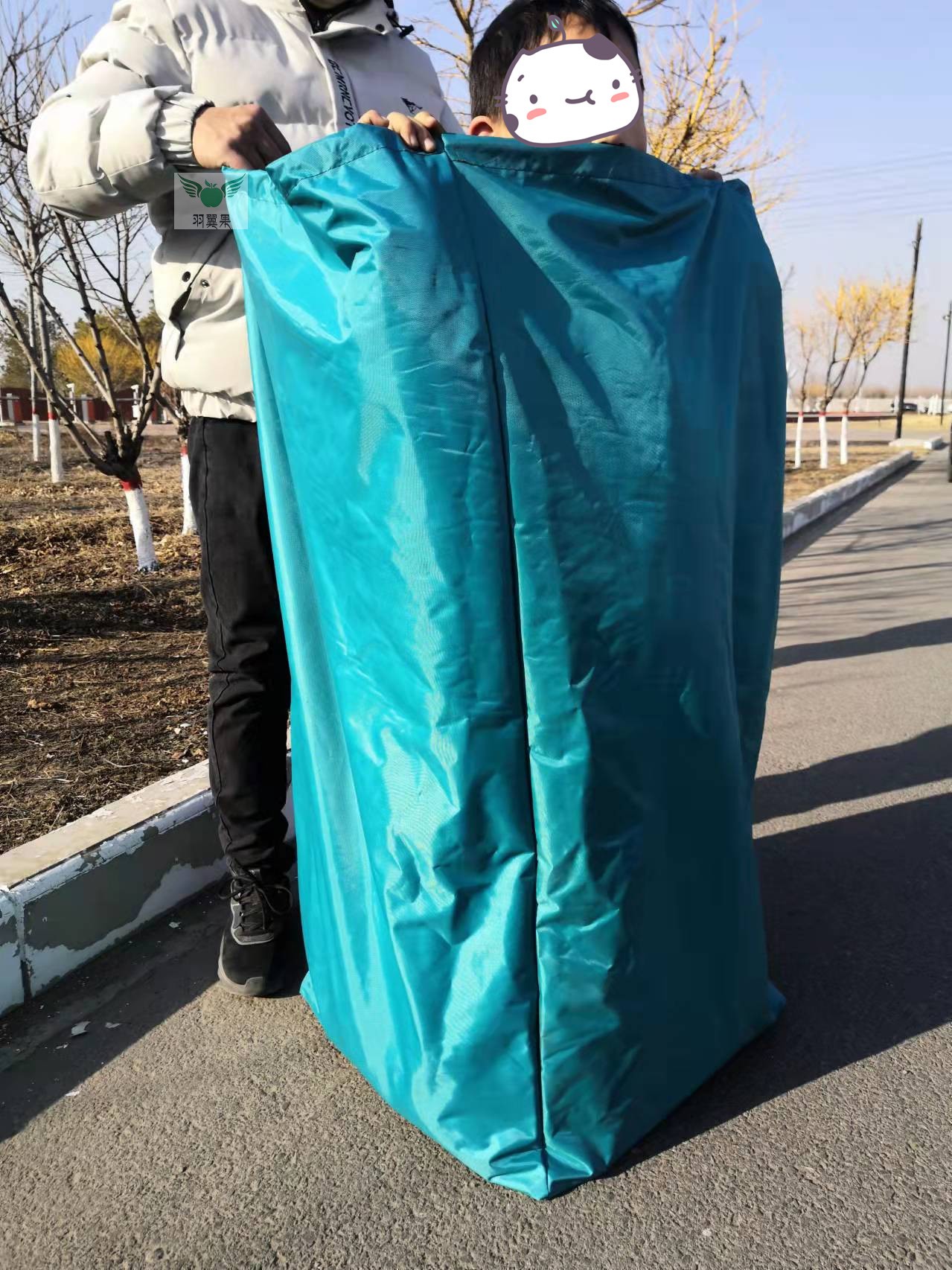 Thickened express transfer transfer bag logistics packaging bag Oxford cloth waterproof canvas bag height 100 width 90 thickness 20