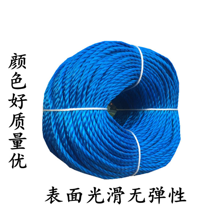 Rope binding rope nylon rope wear-resistant clothes drying quilt rope outdoor truck blue polyethylene plastic rope thickness