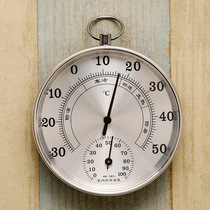  New metal thermometer Household hygrometer Indoor baby room battery-free can be hung high-precision hygrometer