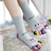 Blue Zixin hoạt hình cười vớ tinh khiết vớ cotton năm ngón trong ống cotton nữ mô hình vớ năm ngón vớ năm ngón vớ vớ nam Bít tất nữ