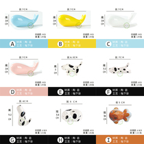 Painter watercolor ceramic pen rest cute small animal pen holder exquisite chopsticks Japanese cartoon chopsticks