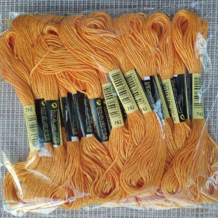 742 line number wiring embroidered line 1 branch 8 m embroidered line 742 cross embroidered line ecological cotton pp-Taobao