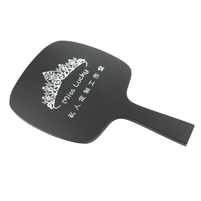 Semi-permanent tattoo portable portable handle mirror handheld mirror makeup mirror beauty salon DIY custom printed LOGO