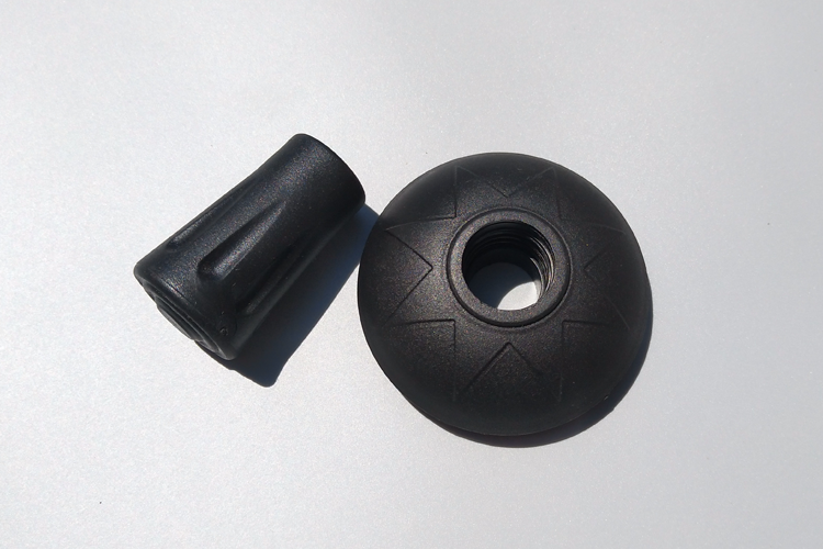 Trekking cực cao su bảo vệ tay áo Stick tip thiết lập chống mài mòn Bùn tuyết khay ngoài trời trekking phụ kiện cực - Gậy / gậy gậy ba chân