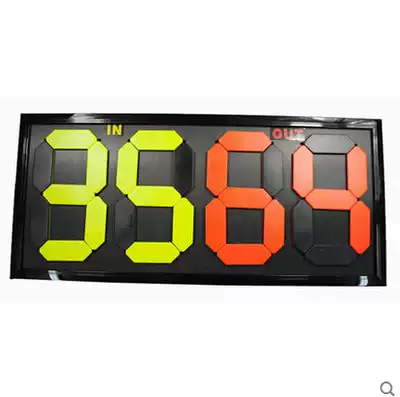 Football substitution card double-sided display 4-digit two-digit game regular substitution fluorescent display game substitution card manual