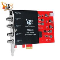 TBS6504 4-channel multimode PCIe TV card VCM CCM supports unicable dvb signal reception