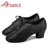 Настоящие туфли для латинских танцев Betty, профессиональные женские туфли для бальных танцев BDD, танцевальные туфли на мягкой кожаной подошве, тренировочные туфли на низком каблуке T1-B