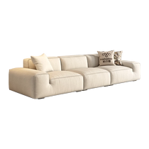 Pashaman fabric sofa cat scratch cloth Italian style minimalist small apartment living room cream style designer Xia Tu Dahei Niu