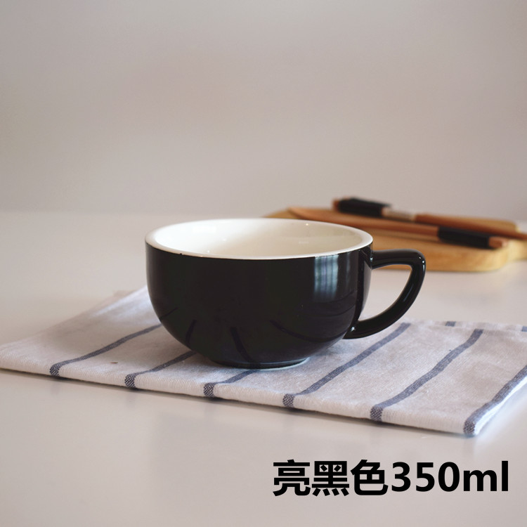 Giải phóng mặt bằng 350ml cốc lớn bằng gốm kéo cốc Cappuccino Cup Zetian Cup phù hợp với tách cà phê cốc latte cup - Cà phê dụng cụ pha cà phê thủ công