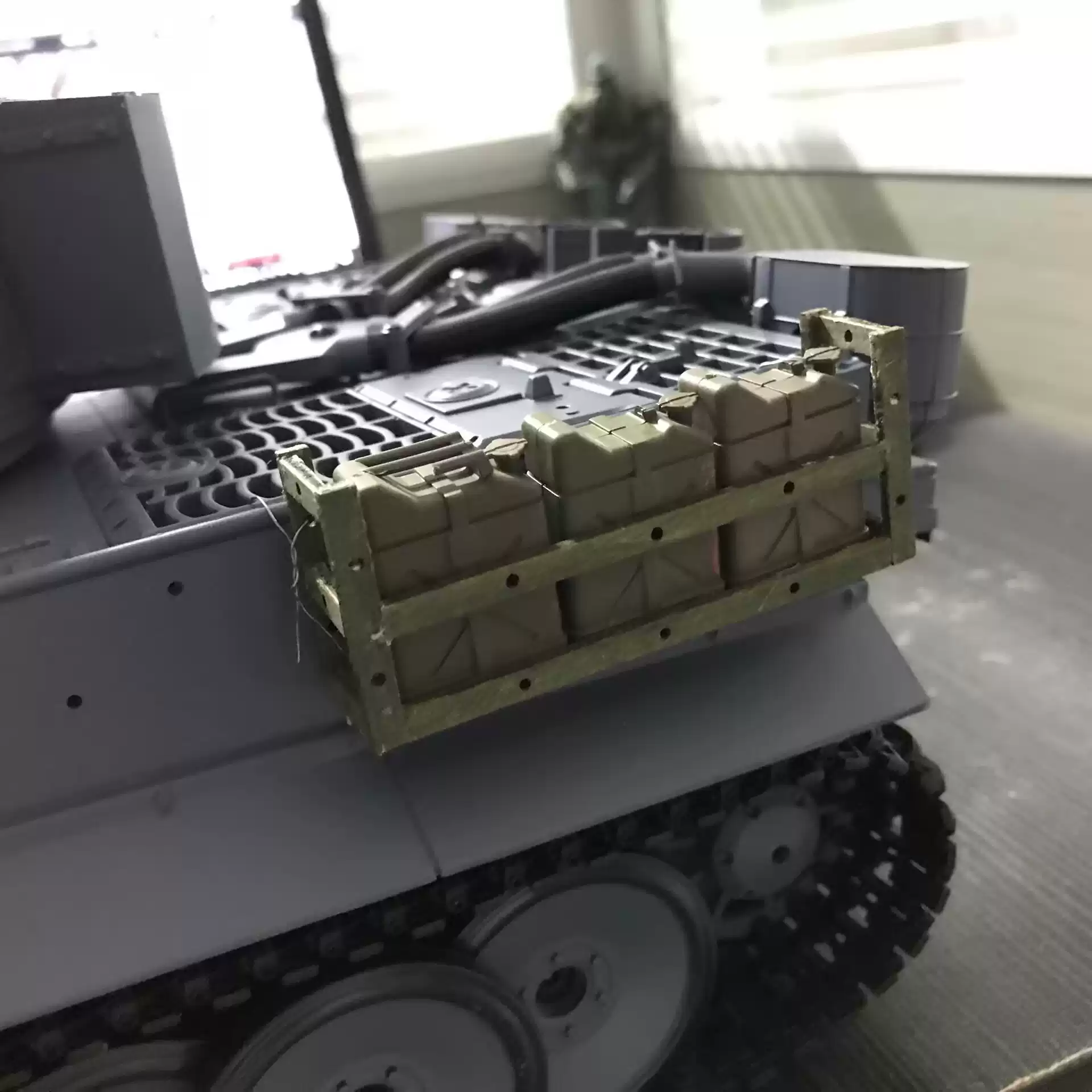 1/18 悍馬M998雨篷仿真篷布棉布軍卡雨棚模型車雨布棉繩