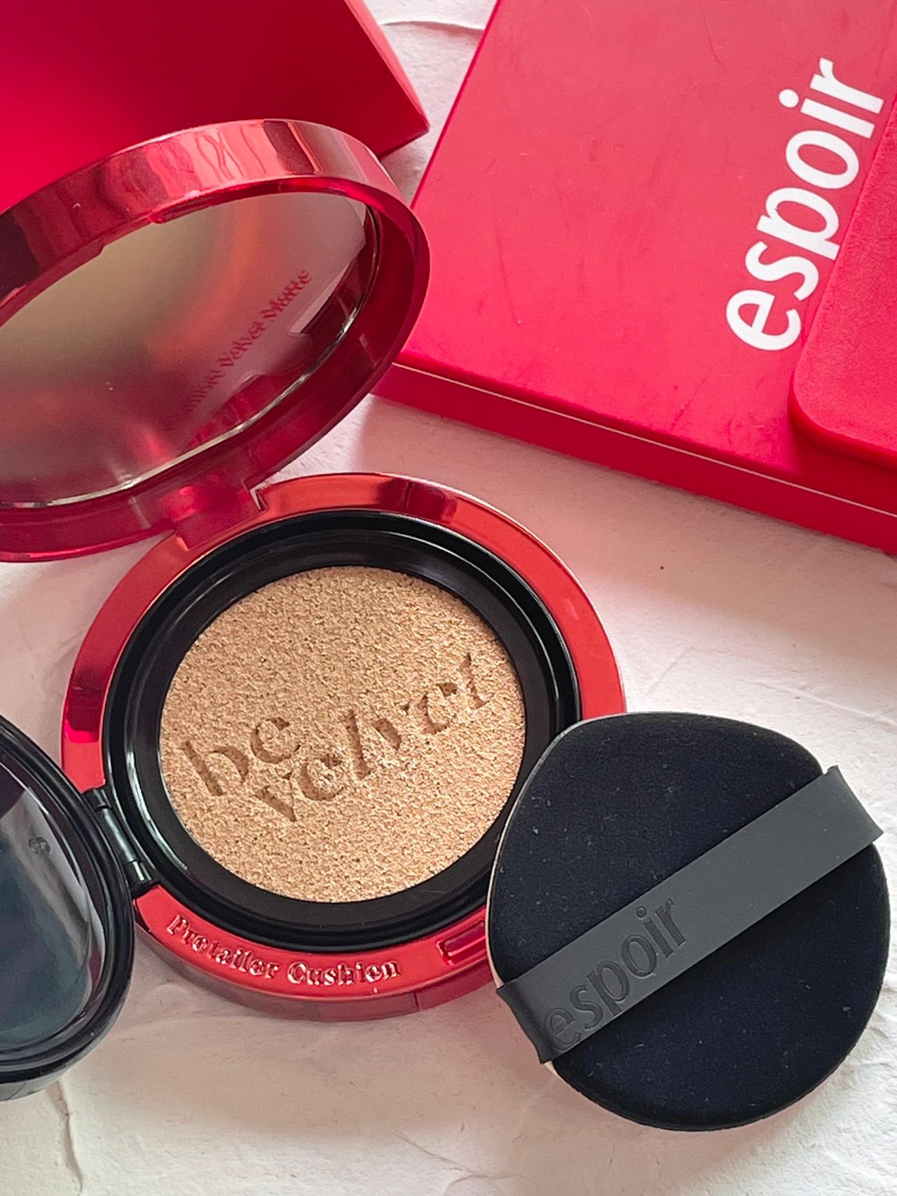 22 years new eSpoir Esper red velvet Be velvet moisturizing concealer matte air cushion liquid foundation