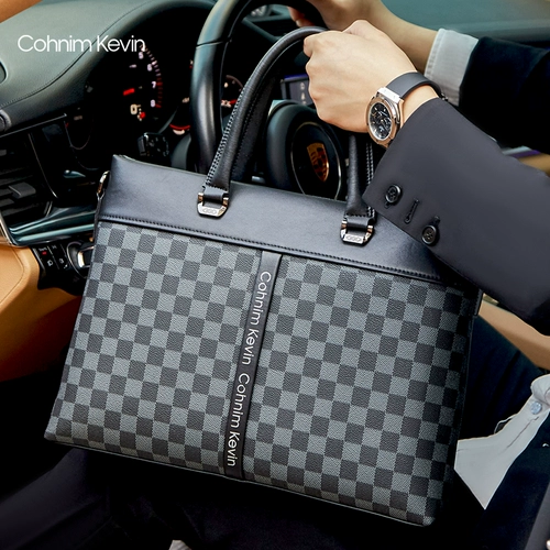 Ноутбук, вместительная и большая сумка на одно плечо, из натуральной кожи, бизнес-версия