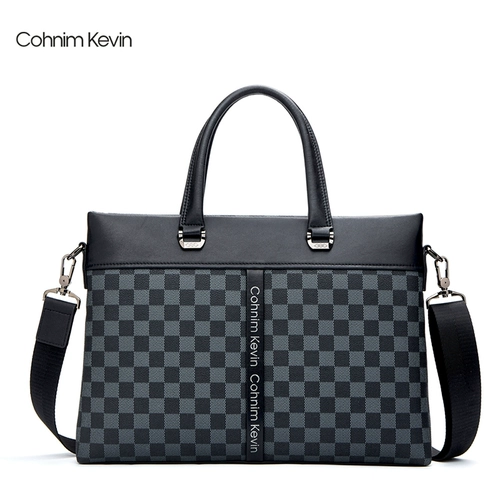 Ноутбук, вместительная и большая сумка на одно плечо, из натуральной кожи, бизнес-версия