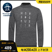 MUNSINGWEAR WANXINGWEI golf mens spring and autumn long-sleeved sweater high neck long-sleeved men CWMO557