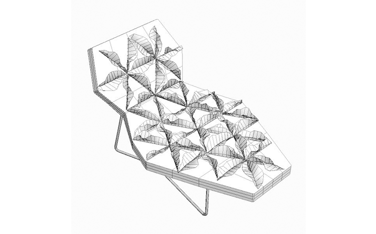 Design.M thiết kế sáng tạo đồ nội thất ghế antodi cánh hoa nhập khẩu vải ghế phòng chờ ghế tựa