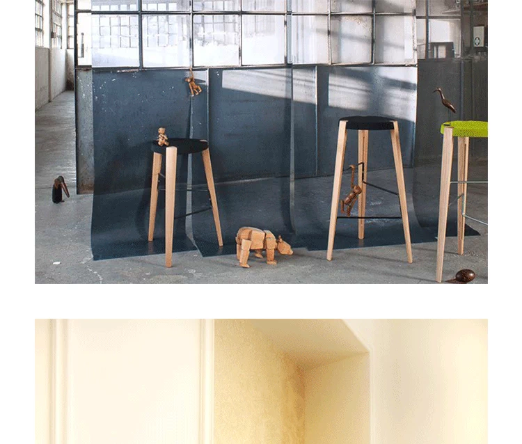 Design.M thiết kế sáng tạo đồ nội thất phân sputnik / phân vệ tinh nhập khẩu thanh gỗ rắn