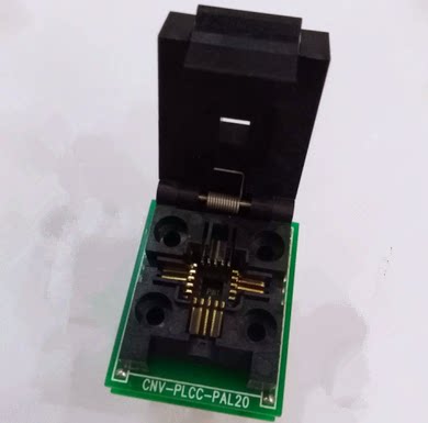 IC51-0204-602 with board burning seat CNV-PLCC-PAL20 PLCC20 to DIP20 test seat