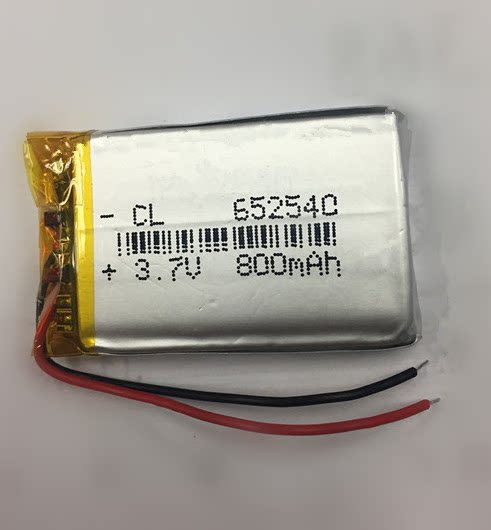 3 7v polymer lithium battery 652540 3 7V800MAH driving recorder lithium battery 652540