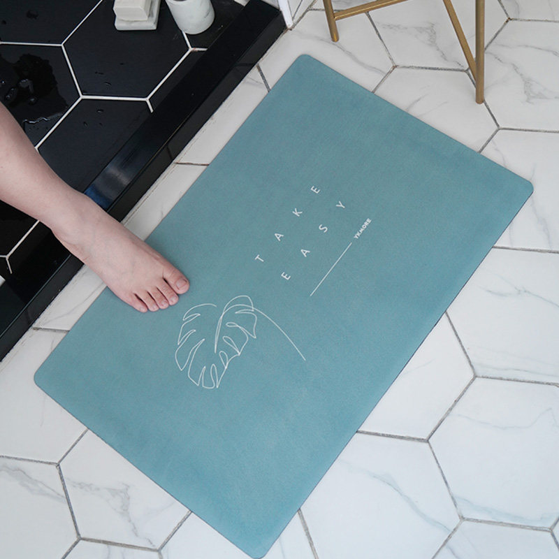 ykmore bathroom door mat bathroom bathroom door toilet non-slip door mat carpet ultra-thin absorbent foot pad