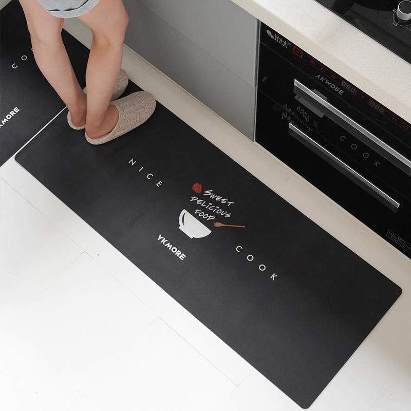 ykmore kitchen floor mat can be wiped wash-free water-absorbing special carpet non-slip anti-oil mat waterproof and dirty-resistant mat