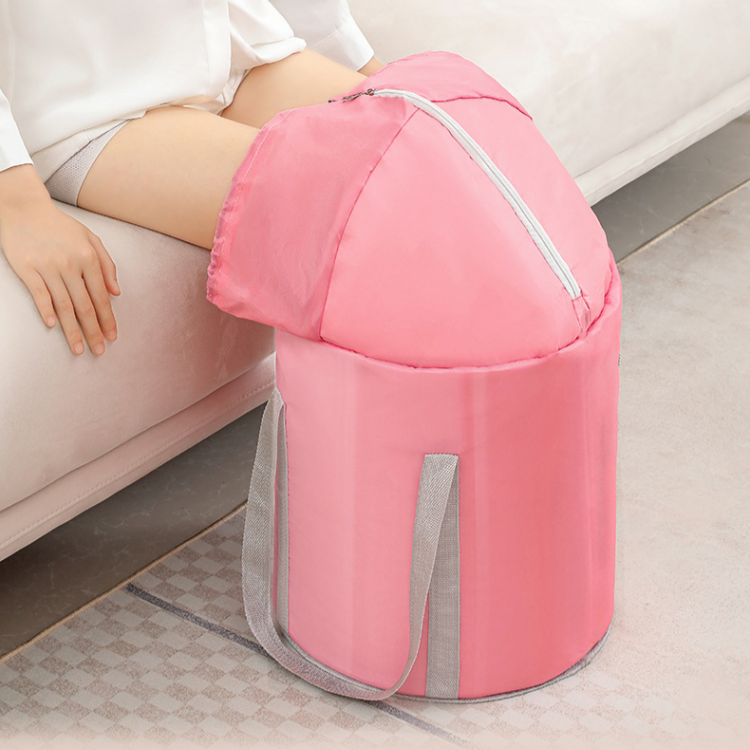 泡脚桶加厚加大支架过膝便携式旅行家用熏蒸保温可折叠收纳足浴