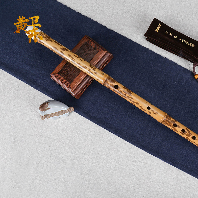 (Huang Weidong refined) Bamboo Rhyme Official Direct Sales Xiangfei's bamboo flute professional playing crossflute manual signature style
