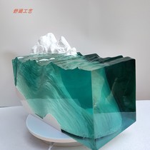 GRP Transparent Resin Marine Art Sculpture Platinum Decorations Pendulum Outdoor Creative Beauty Chen Water Crystal Customize