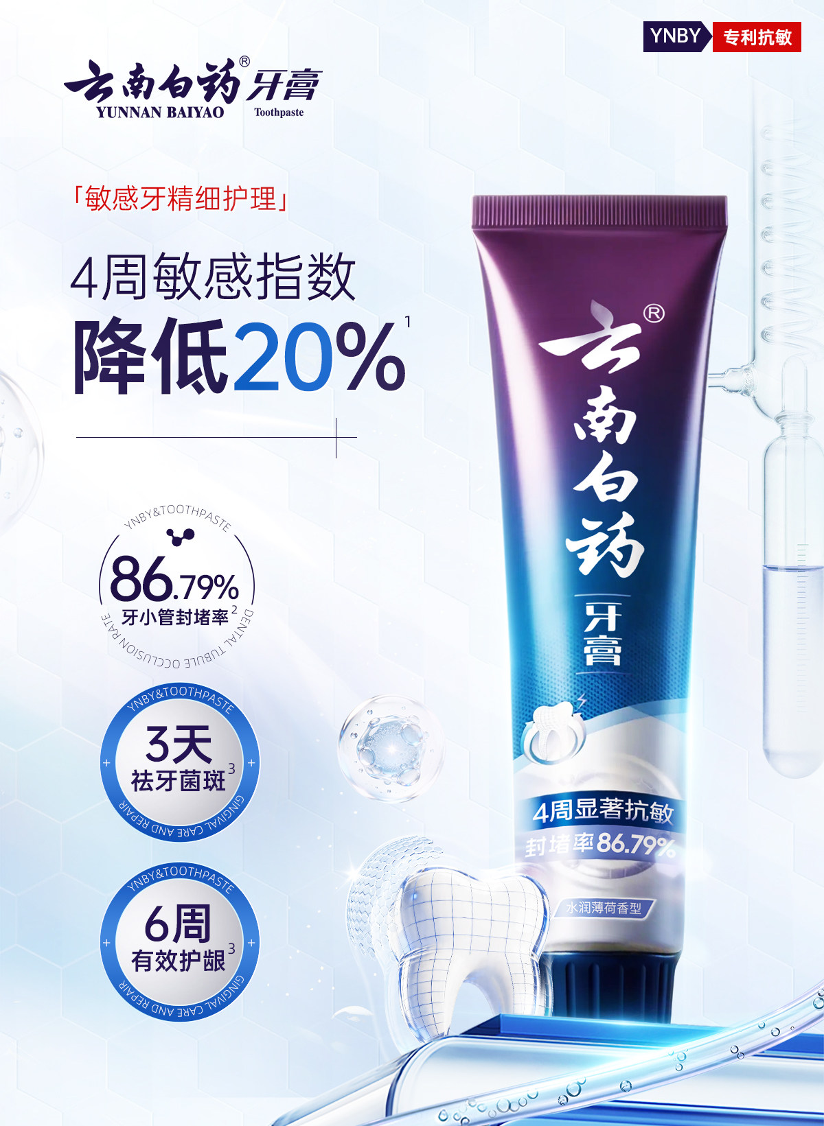 安享好物 安享B级牙膏-云南白药护龈 抗敏牙膏