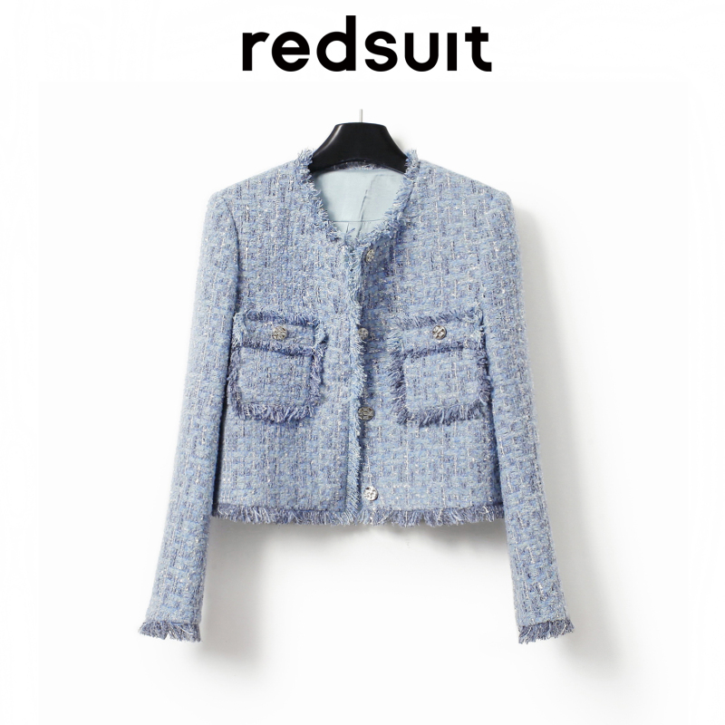 Redsuit Exquisite Tassel High-Fashion Design Versatile Chanel-Style Jacket Commuter Top