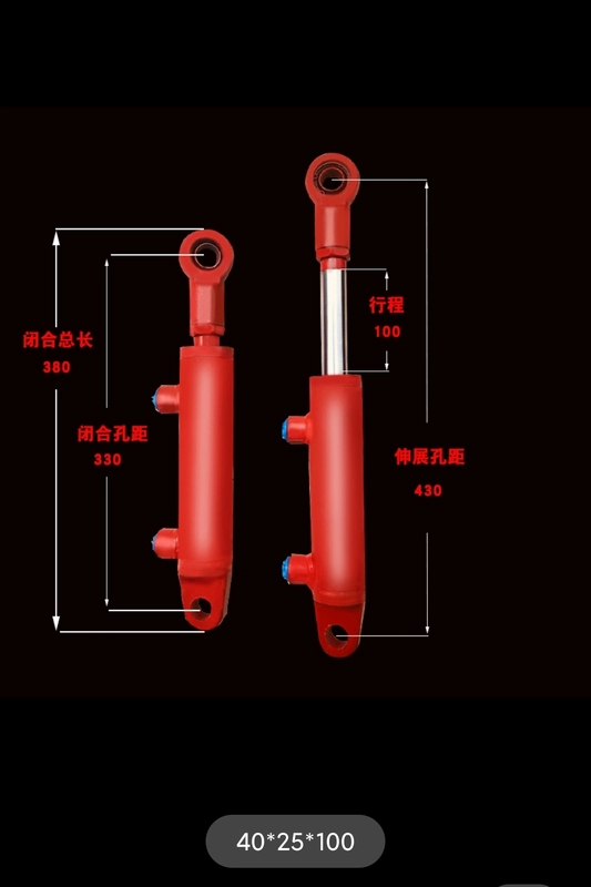 xi lanh thủy lực xe nâng Đường kính xi lanh 40 xi lanh hai chiều nhỏ Xi lanh thủy lực 1 tấn 2 tấn xi lanh nâng xi lanh thủy lực tùy chỉnh xi lanh thủy lực cánh bay xe dầu hàng đầu máy ép lạnh thủy lực cấu tạo xi lanh thủy lực 2 chiều