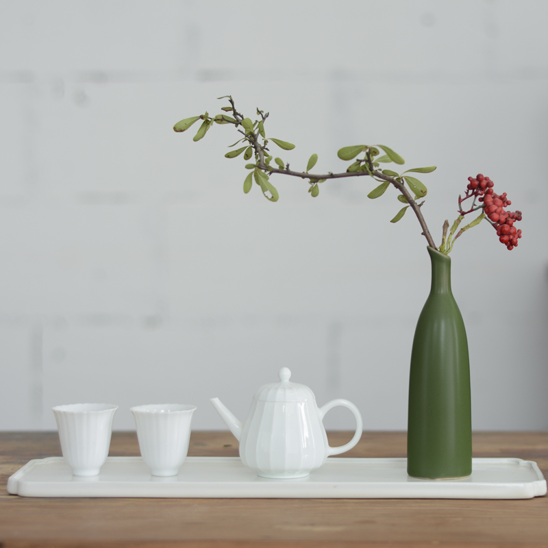 Decoration of new Chinese style mini floret bottle ceramic flower arranging furnishing articles sitting room tea table floral desktop zen household
