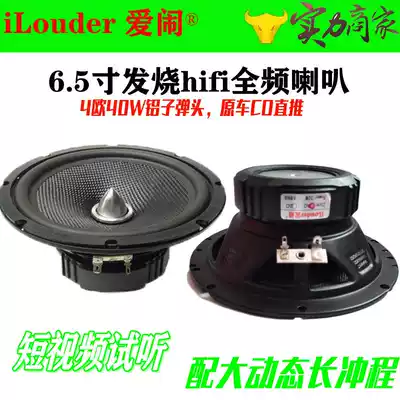 Spot 6 5 inch 30W Watt fever full frequency horn aluminum bullet high quality glass fiber car audio original car CD direct push