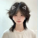 Mullet Head Wig for Women, Short Hair, Stylish and Handsome, Wolf Tail, Japanese Style, Two-Dimensional, Everyday, Age-Reducing, Manga-Like, Full Head Wig Style