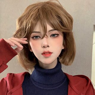 Detective Conan Cosplay Wig Female Short Bob Hair Shiki Kaito Same Style Anime Japanese Style Full Head Wig