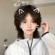 Mullet Head Wig for Women, Short Hair, Stylish and Handsome, Wolf Tail, Japanese Style, Two-Dimensional, Everyday, Age-Reducing, Manga-Like, Full Head Wig Style
