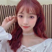 Hair band Hair band One piece 2 use pearl necklace Hair band Fairy forest series Super fairy long streamer clavicle chain choker gas