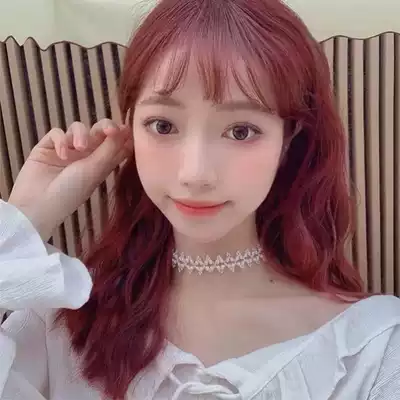 Hairband Hairband one-piece 2-use pearl necklace Hairband Fairy forest super fairy long streamer clavicle chain choker gas