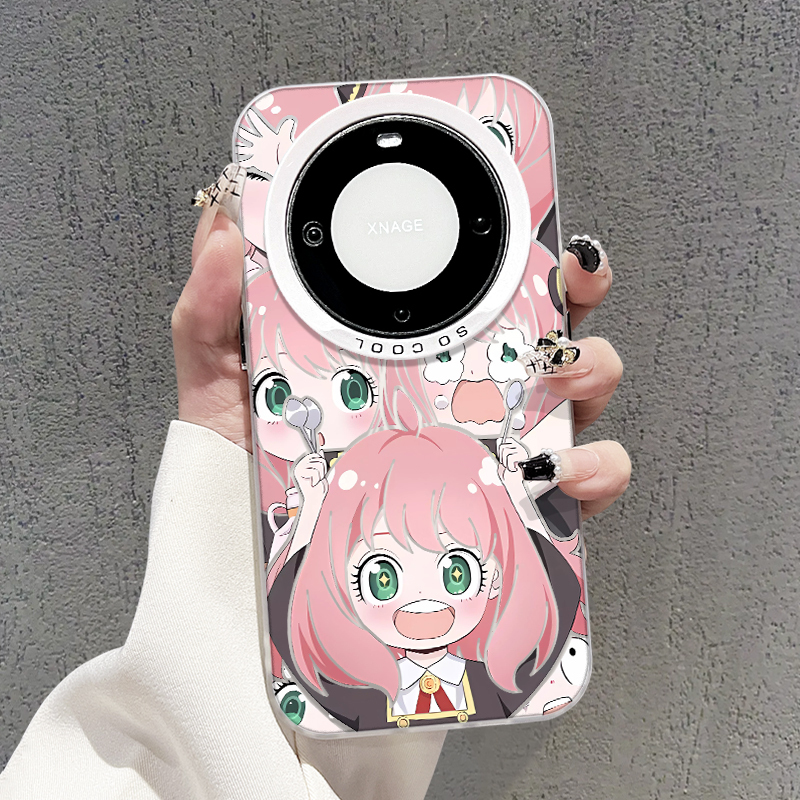 Spy-Themed Case Suitable for Huawei Mate60 Pro, New Huawei Nova12 Case, Mate40/50 Case, Pro Case for Women, 11/10 Case, Unique Design for 7/8, Anya Ultra Vitality Edition 30