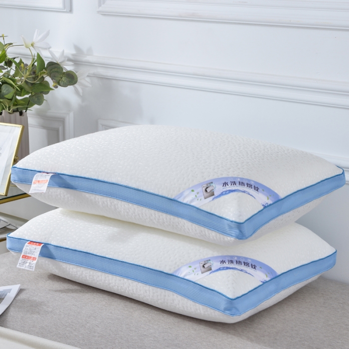 2021 new washed hot-melt hot-melt pillow core protective neck pillow solid shape without deformation for sleeping student single person